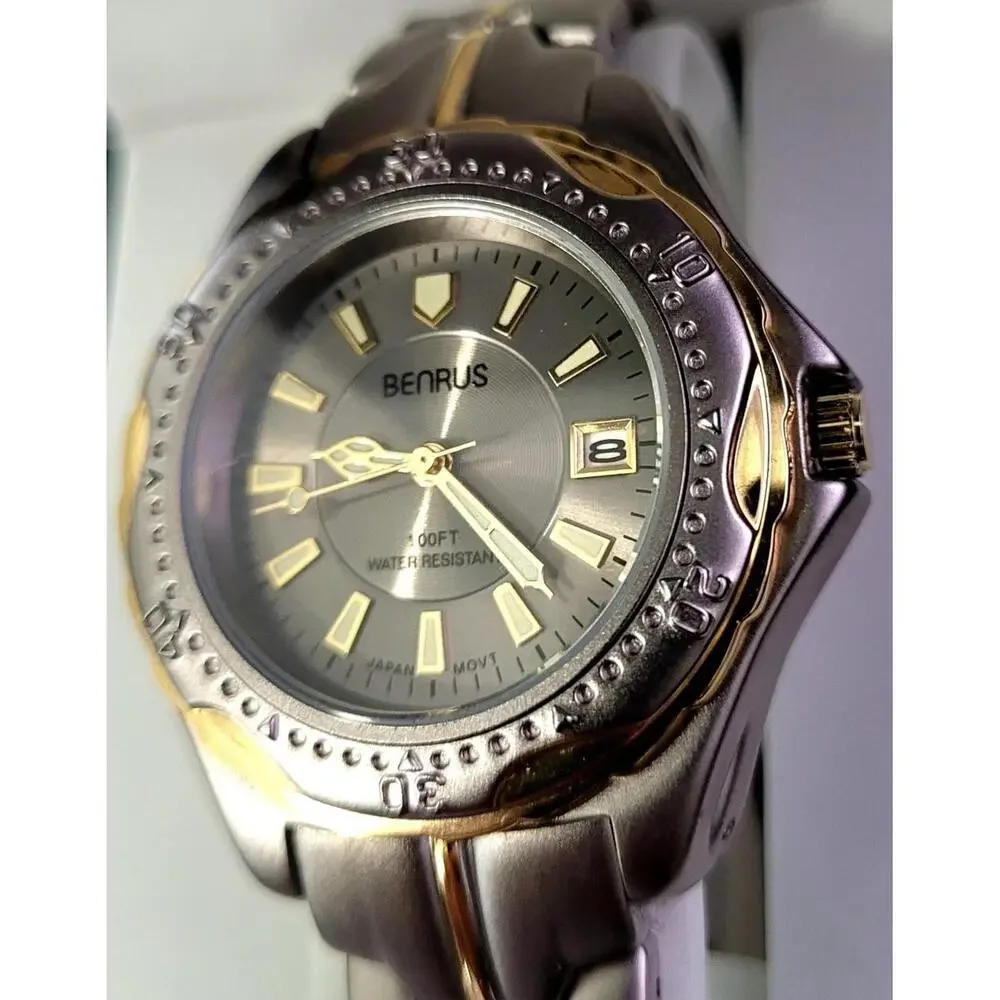 Rare Condition Vintage Benrus Mens‎ Dive Dress Watch N In Box